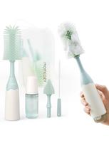 Buteliukų ir žindukų šepetėlių rinkinys Push-press Momcozy