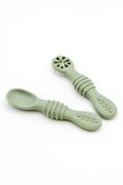Silikoniniai pirmieji šaukšteliai - Žalia