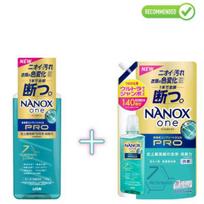 Lion Nanox One Pro Skalbimo gelis 640g + užpildas 1400g