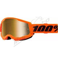Krosiniai 100% Strata 2 akiniai (Veidrodinis stikliukas) oranžiniai
