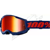 Krosiniai 100% Strata 2 akiniai (Veidrodinis stikliukas) mėlyni
