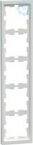 Cover frame, 5-gang, lotus white, Merten D-life MEG4050-6535 | 4042811197896