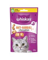 WHISKAS Anti-Hairball 50 g skanėstai nuo sąvėlų suaugusiems katėms