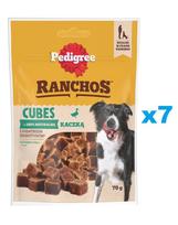 PEDIGREE Ranchos Cubes 7x70 g papildomas ėdalas suaugusiems šunims su antiena
