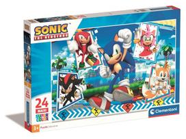 Dėlionė su vaizdo žaidimo personažais Clementoni Sonic the Hedgehog (Ežiukas Sonikas), 28526, 24 d.