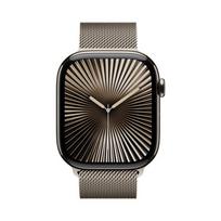 Apple Watch Series 10 LTE 46mm Natural Titangehäuse mit Natural Milanese Loop - S/M | MC7Q4QF/A | 0195949896316