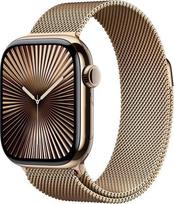 Išmanusis laikrodis Apple Watch 10 GPS + Cellular 42mm Gold Titanium Milanese Loop Złoty (MX083QF/A) | MX083QF/A | 0195949563492