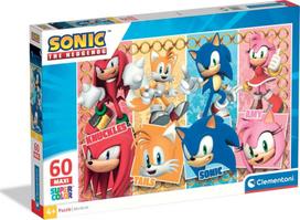 Dėlionė su filmuko personažais Clementoni Sonic the Hedgehog (Ežiukas Sonikas), 26073, 60 d.