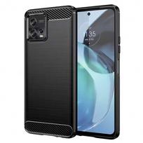 Anglies pluošto dėklas skirtas Motorola Moto G24 juodos spalvos
