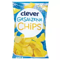 Bulvių traškučiai su druska CLEVER, 150 g