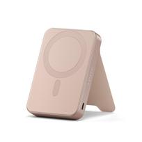 Satechi OntheGo Qi2 10K Magnetic Power Bank with Stand – Desert Pink