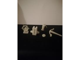 WMC - SPRAY – jachta 3D dalys, 1/50, 001-5