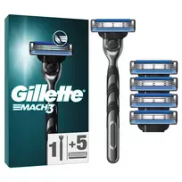 Skustuvas GILLETTE MACH 3 + 5 galvutės