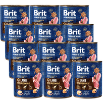 Brit Premium by Nature kons. Lamb with Buckwheat 12x800g