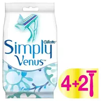 Vienkartiniai skustuvai VENUS SIMPLY 2, 6 vnt.