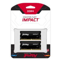 Atmiņa Kingston Fury Impact, SODIMM, DDR4, 64GB, 3200 MHz, CL20 (KF432S20IBK2/64) | KF432S20IBK2/64 | 0740617318364