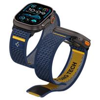 Mėlynas tekstilinis dirželis "Spigen Athlex Air" laikrodžiui Apple Watch 6 / 7 / 8 / 9 / 10 / 11 / SE / ULTRA (44 / 45 / 46 / 49 MM)
