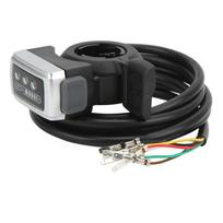 6 laidų droselis su ONOFF jungikliu, akumuliatoriaus indikatoriumi 22 mm apertūra elektriniam dviračiui