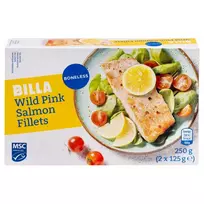 Šaldyta laukinės lašišos filė BILLA, 250 g