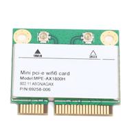 MPE AX1800H Belaidė kortelė RTL8852BE 1800Mbps Dviejų dažnių Wireless Fidelity 6 Bluetooth 5.2 Mini PCIe