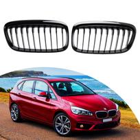 Blizgi juoda priekinė grotelių grotelės Tinka BMW 2 serijos Gran Tourer F45 F46 2015-2018