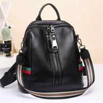 Leather Women's Backpack Trendy Fashion New Travel Cowhide Schoolbag Soft Leather Women's Bag juoda