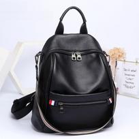 Cowhide Backpack, Women's Fashion Travel Schoolbag, Large-capacity Fashion Simple Bag juoda