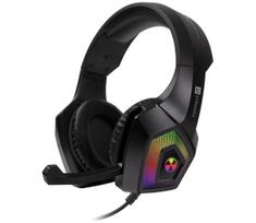 CONNECT IT CHP-5600-BK - LED RGB Laidinės žaidimų ausinės su mikrofonu juoda