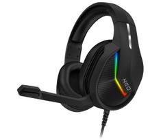 CONNECT IT CHP-3595-BK - LED RGB Laidinės žaidimų ausinės su mikrofonu juoda