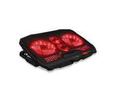 CONNECT IT CCP-2200-RD-Aušinimo padas nešiojamam kompiuteriui 4x ventiliatorius 2xUSB juoda/raudona