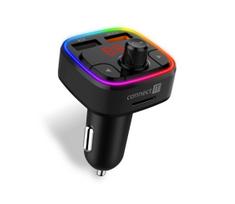 CONNECT IT CCC-9090-BK - LED RGB FM automobilinis siųstuvas su laisvų rankų funkcija juoda