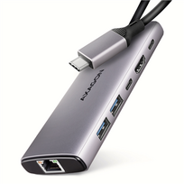 AXAGON Multi-port USB-C 10Gbps hub | HMC-6G2L