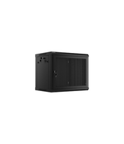 Lanberg | Rack cabinet 19" wall-mount 9U/600x450 with perforated door (flat pack) | WF01-6409-23B | Black