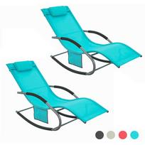 ,2xSwing Chair,Lounge Chair,Lauko baldai,2-vietis,mėlyna,OGS28-HBx2