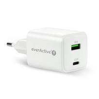 everActive PHONE CHARGER GAN 1X US B, 1X USB-C 45W WHITE
