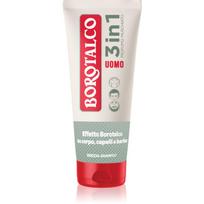 Borotalco MEN 3 in 1 kūno prausiklis vyrams veidui, kūnui ir plaukams kvepalai Musk 200 ml