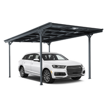 ECO aliuminė automobilių stoginė, antracito spalvos
