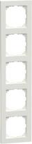 Cover frame, 5-gang, polar white, Merten M-Pure MEG4050-3619 | 4042811181130
