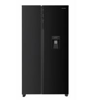 Šaldytuvas dvigubomis durimis No Frost HSBS-HM529NFBKWDE++ HEINNER, Melna