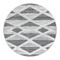 Apvalios formos kilimas pilkos spalvos ø 120 cm Pisa – Ayyildiz Carpets