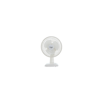 Adler AD 7317 stalo ventiliatorius su spaustuku | 15 cm | 30 W | 2 greičiai | Baltas