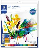 Akriliniai dažai STAEDTLER, 24 vnt., ADSSTX4007817024171