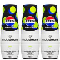 3x "SodaStream Pepsi MAX Lime" sirupas 440 ml
