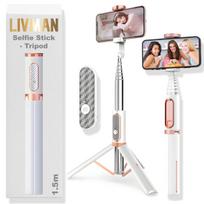 Asmenukių lazda ("Selfie sticks") LIVMAN Oth-AB202MAX - daugiafunkcis asmenukių lazdas ir trikojis su nuotolinio valdymo pultu, 1,5m