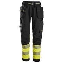 Darbinės SNICKERS WORKWEAR Hi-Vis 6934 kelnės iš tamprios medžiagos, su kabančiomis kišenėmis, klasė 1