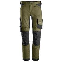 Darbinės SNICKERS WORKWEAR AllroundWork 6341 kelnės iš tampraus audinio, khaki