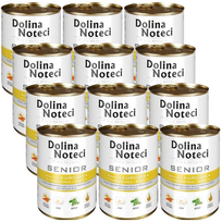 Dolina Noteci PREMIUM Senior Vištiena su morkomis ir baziliku 12x400g