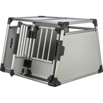 Sidabrinės spalvos vežimėlis augintiniams visi augintiniai 69x95 cm Trixie M-L – Plaček Pet Products
