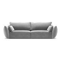 Šviesiai pilkos spalvos iš velveto sofa 208 cm Vanda – Mazzini Sofas