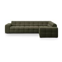 Žalios spalvos kampinė sofa (su dešiniuoju kampu/„L“ formos) Kendal – Micadoni